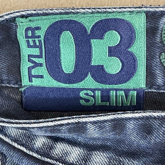 Superdry Short Mens 30 Blue Tyler 03 Cut Off Raw Hem Slim Fit Stretch‎ Denim - Picture 6 of 15